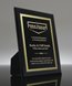 Picture of Tuxedo Glass Plaque - Gold Engraving