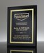 Picture of Tuxedo Glass Plaque - Gold Engraving