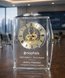 Picture of Executive Gold Skeleton Crystal Award Clock