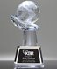 Picture of Globe In Hand Crystal Award