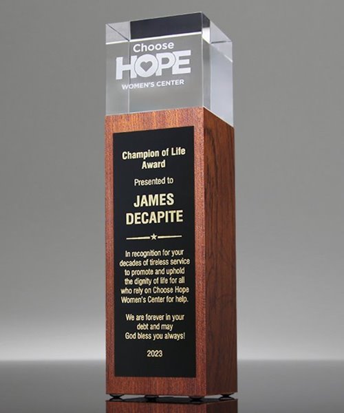 Picture of Pillar Fusion Award - Black Laser Plate