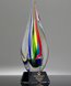 Picture of Beveled Black Crystal Slant Base