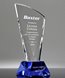 Picture of Beveled Blue Crystal Slant Mounting Base