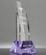 Picture of Beveled Purple Crystal Slant Mounting Base