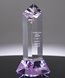 Picture of Beveled Purple Crystal Slant Mounting Base