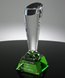 Picture of Beveled Green Crystal Slant Mounting Base
