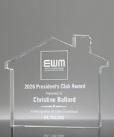 Picture of Crystal House Paperweight Award