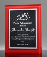 Picture of Red Acrylic Award Plaque