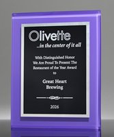 Picture of Purple Acrylic Award Plaque