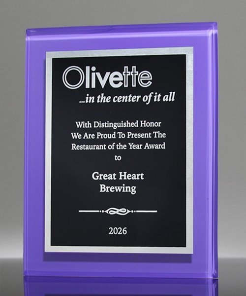 Picture of Purple Acrylic Award Plaque
