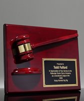 Picture of Rosewood Gavel Plaque with Sound Block