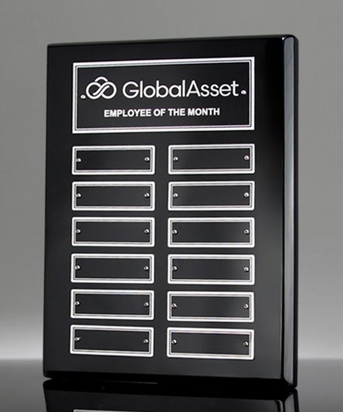 Picture of Premium 12-Plate Black Piano Perpetual Plaque