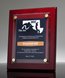 Picture of Rosewood Piano Finish Floating Glass Plaque