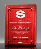 Picture of Floating Glass Plaque