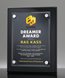 Picture of Black Piano Finish Floating Glass Plaque
