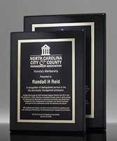 Picture of Piano-Finish Ebony Plaque