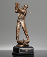 Picture of Copper Golfer Trophy Sculpture