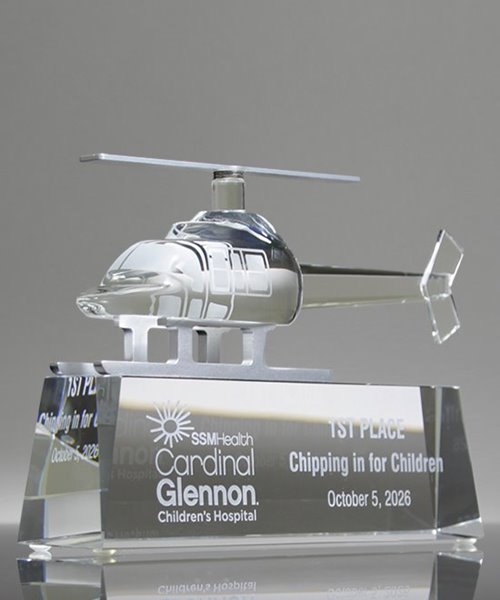Picture of Crystal Helicopter Trophy