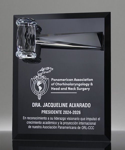 Picture of Crystal Gavel Plaque Award