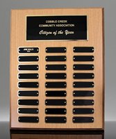 Picture of Oak Finish Perpetual Plaque