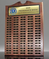 Picture of Employee Appreciation Perpetual Plaque with 80 Plates