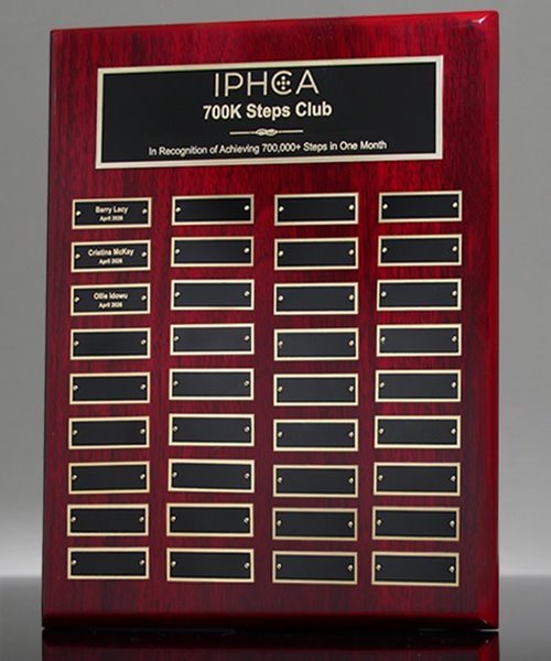 Picture of Monthly Recognition Piano-Finish Rosewood Plaque