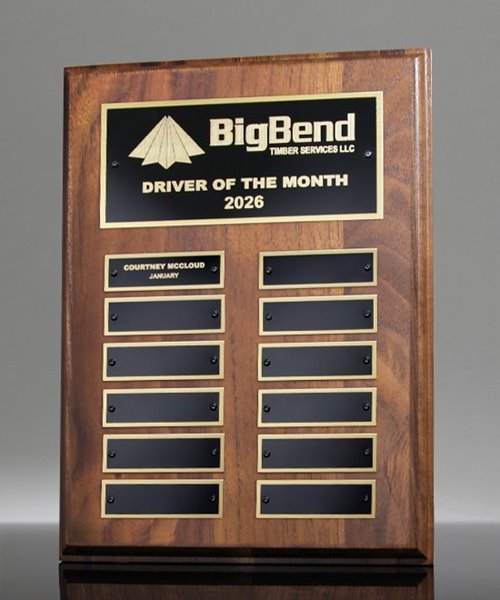 Picture of Legacy Recognition Plaque - Classic Walnut