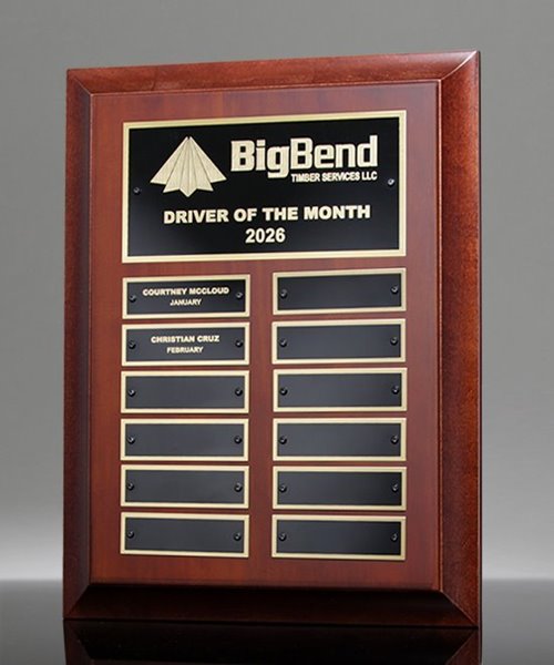 Picture of Legacy Recognition Plaque - Wide Bevel Cherry