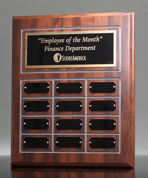 Picture of Classic Cherry Finish Employee Perpetual Plaque