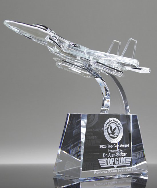 Crystal Jet Trophy | Top Gun Jet Award | Edco Awards