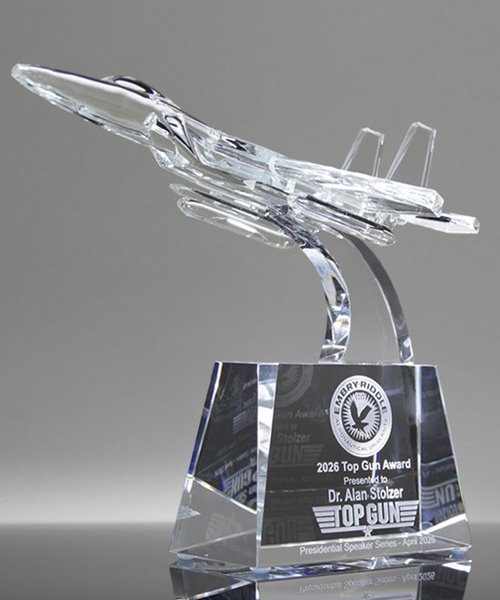 Picture of Crystal Jet Fighter Trophy