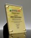 Picture of Crystal Intrigue Plaque - Gold Full Color