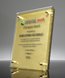 Picture of Crystal Intrigue Plaque - Gold Full Color