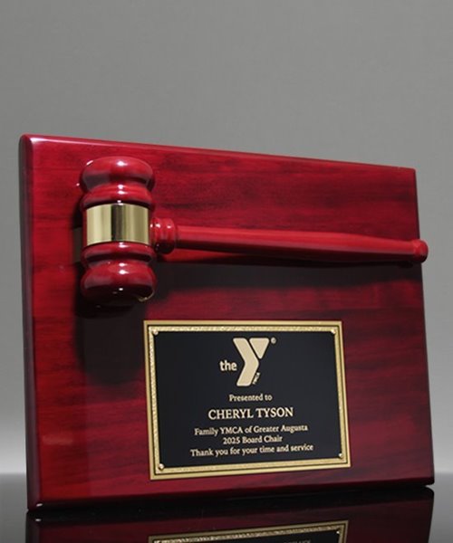 Picture of Rosewood Gavel Plaque