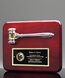 Picture of Radius Edge Rosewood Plaque with Gold Gavel