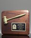 Picture of Walnut Plaque with Gold Gavel