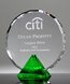Picture of Faceted Circle Green Diamond Award