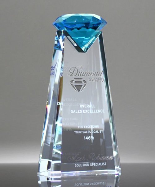 Picture of Essence Diamond Award - Aquamarine Crystal