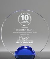 Picture of Jeweled Halo Crystal Award