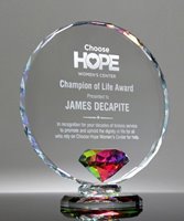 Picture of Prismatic Crystal Diamond Circle Award