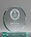 Picture of Classic Jade Glass Circle Trophy