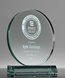 Picture of Jade Glass Synergy Circle - Sandblasted