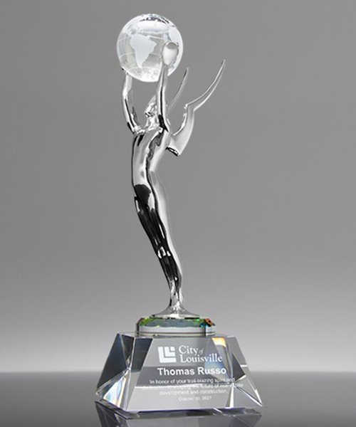 Picture of Sterling Pinnacle Globe Award