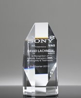Picture of Optical Crystal Octagon Tower Award - Small Size