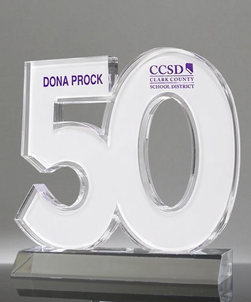 Picture of Number 50 Acrylic Award
