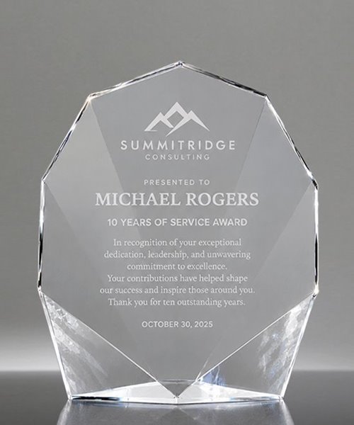 Picture of Prismatic Jewel Optical Crystal Award