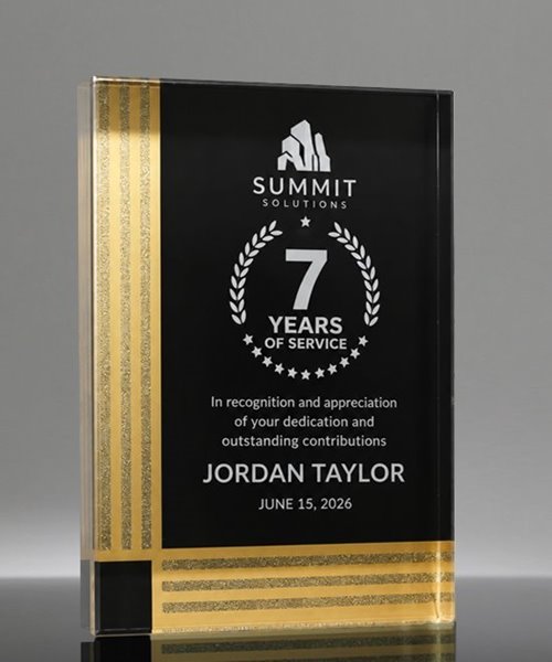 Picture of Black Diamond Acrylic Rectangle