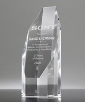 Picture of Optical Crystal Octagon Tower Award - Medium Size