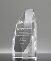 Picture of Optical Crystal Octagon Tower Award - Small Size