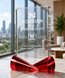 Picture of Red Ribbon Crystal Rectangle Award